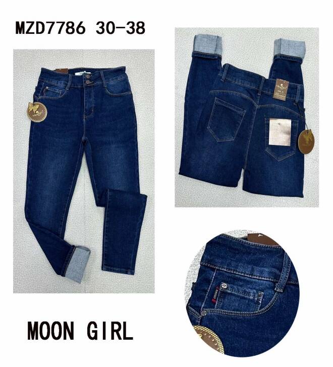 Jeansy damskie MZD7786 1 kolor  30-38 1