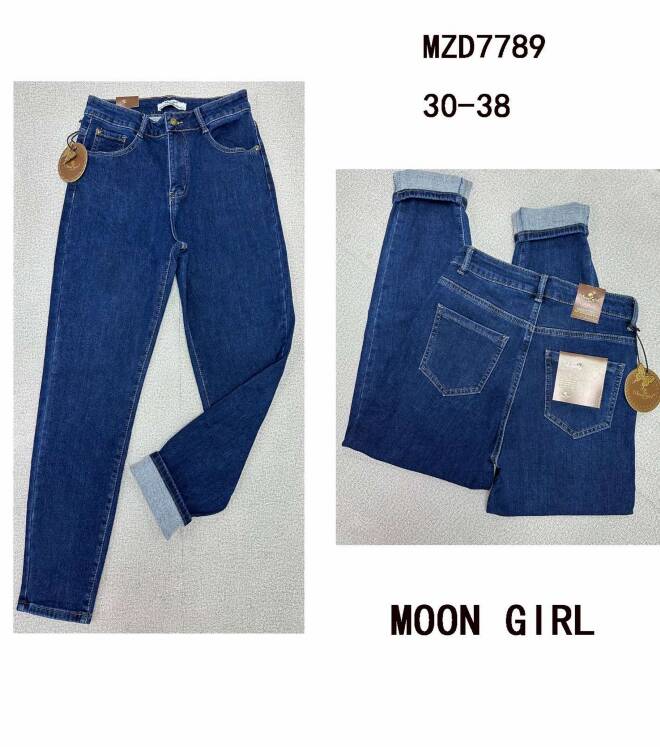 Jeansy damskie MZD7789 1 kolor  30-38