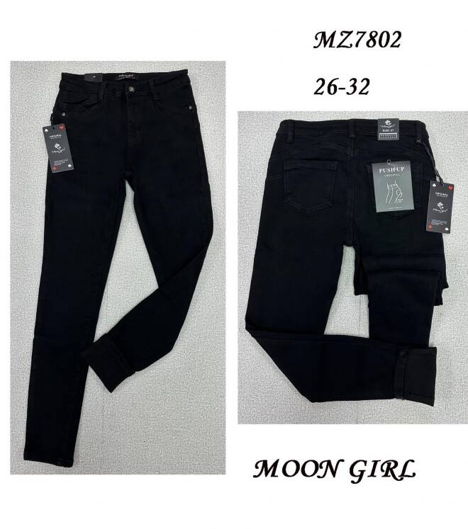 Jeansy damskie MZ7802 1 kolor  26-32