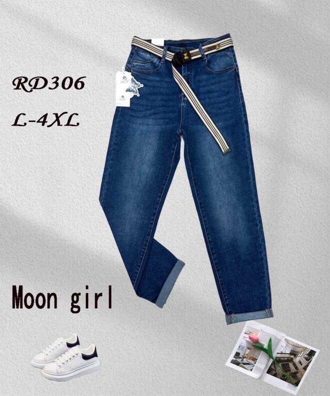 Jeansy damskie RD306 1 kolor  L-4XL