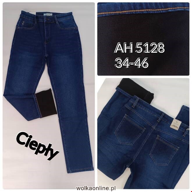 Jeansy damskie AH5128 1 kolor  34-46