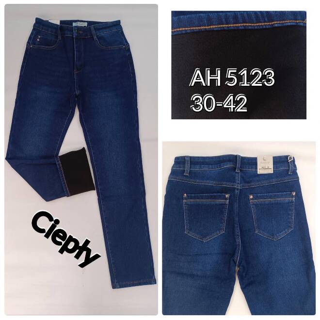 Jeansy damskie AH5123 1 kolor  30-42