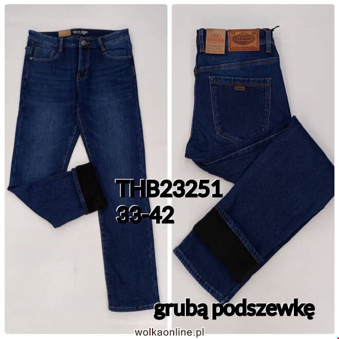 Jeansy męskie THB23251 1 kolor  33-42