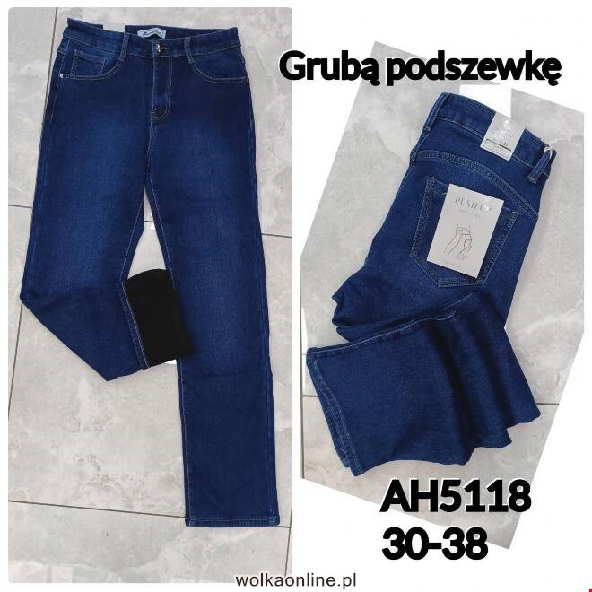 Jeansy damskie AH5118 1 kolor  30-38