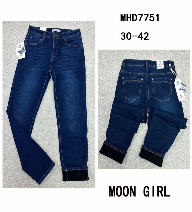 Jeansy damskie MHD7751 1 kolor  30-42