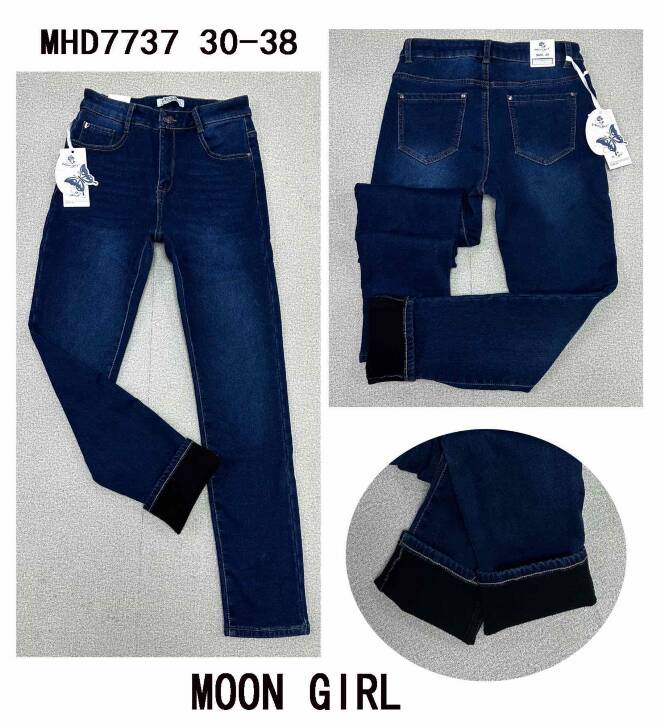 Jeansy damskie MHD7737 1 kolor  30-38