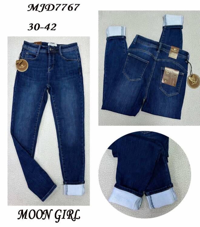 Jeansy damskie MJ7767 1 kolor  30-42 1
