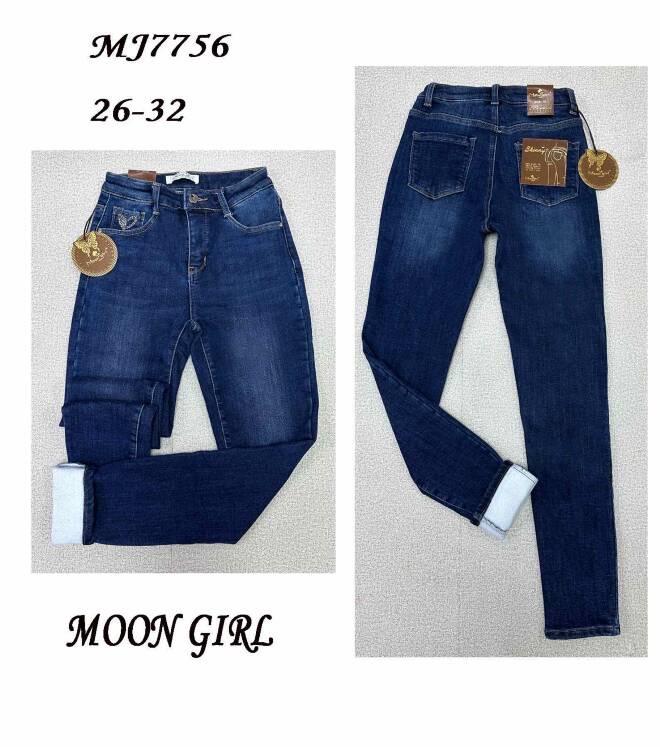 Jeansy damskie MJ7756 1 kolor  26-32 1