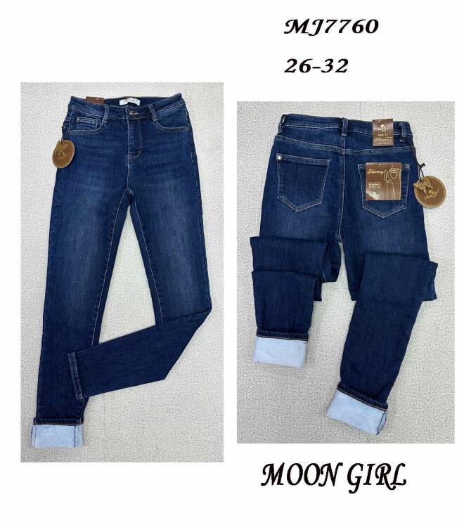 Jeansy damskie MJ7760 1 kolor  26-32