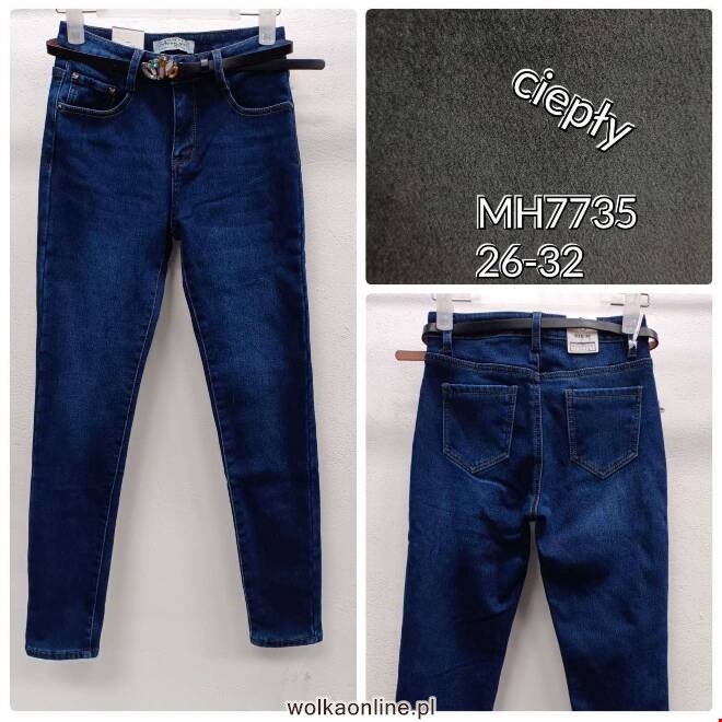 Jeansy damskie MH7735 1 kolor  26-32