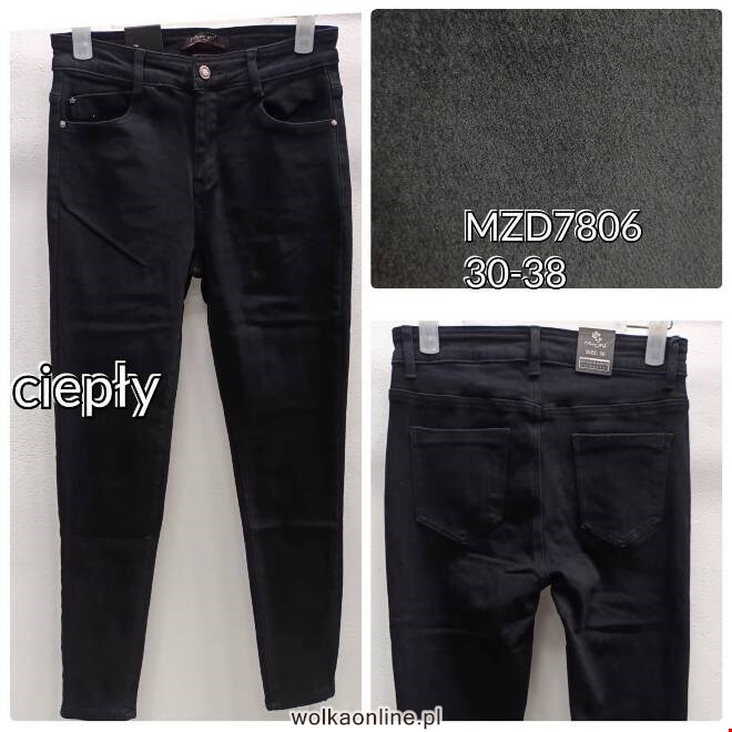 Jeansy damskie MZD7806 1 kolor  30-38