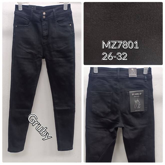 Jeansy damskie MZ7801 1 kolor  26-32 1