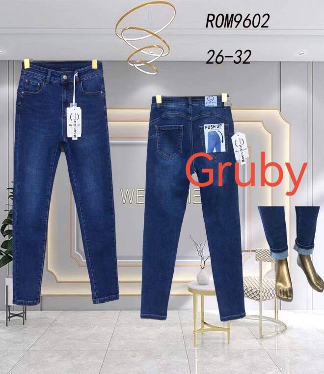 Jeansy damskie ROM9602 1 kolor  26-32 1