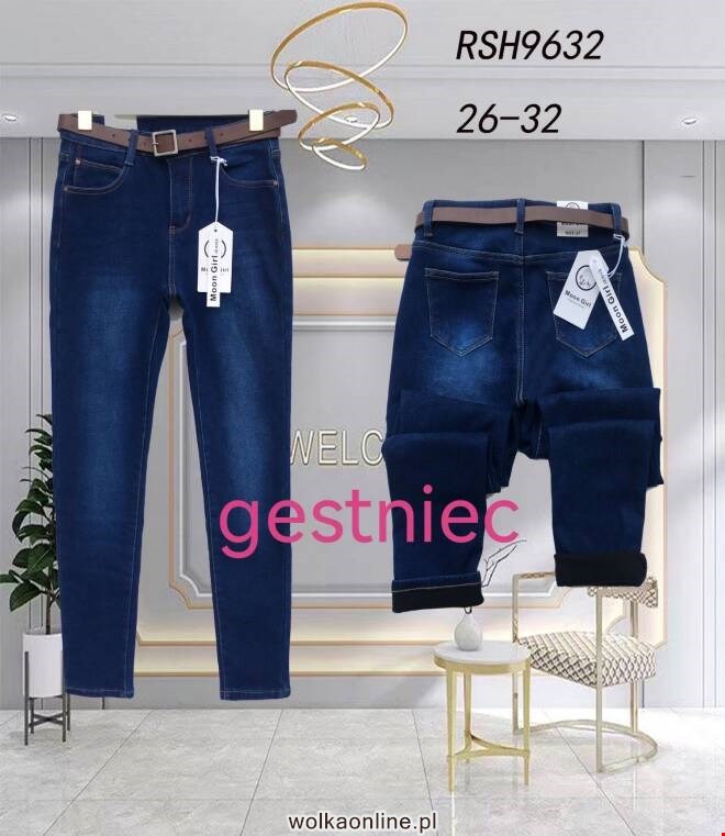 Jeansy damskie RSH9632 1 kolor  26-32