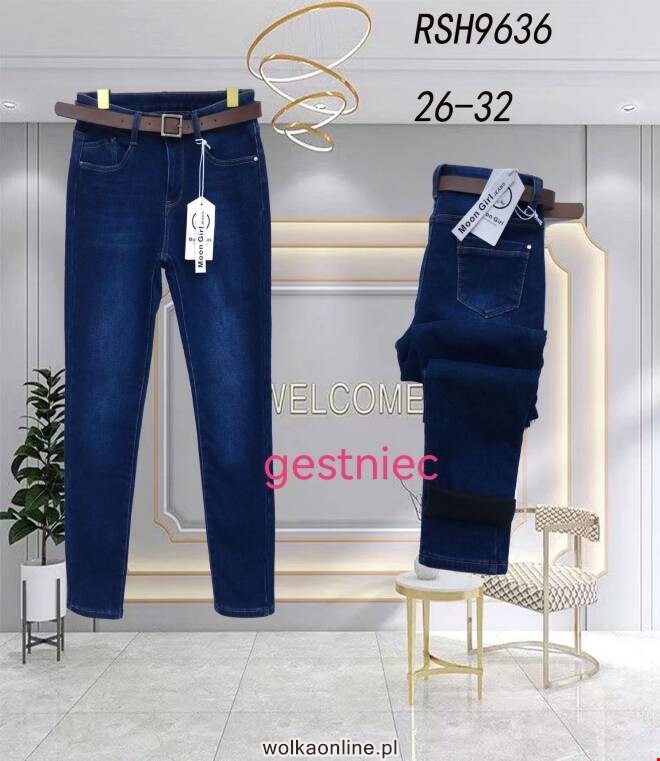 Jeansy damskie RSH9636 1 kolor  26-32