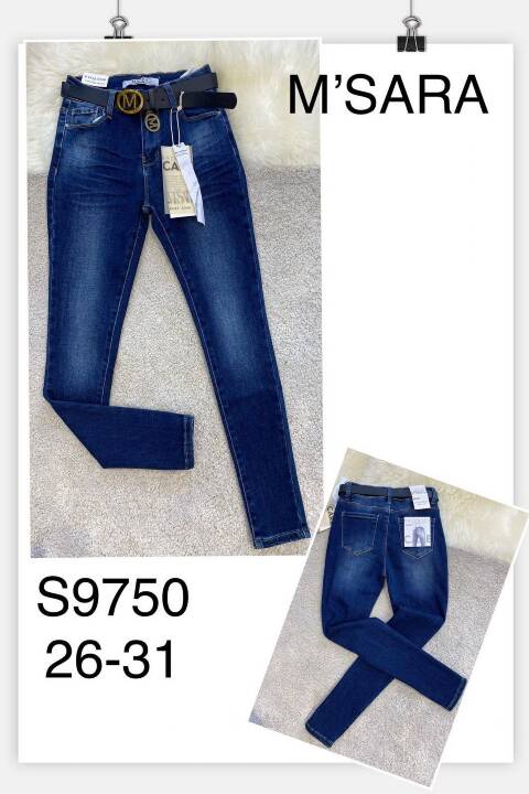 Jeansy damskie S9750 1 kolor 26-31 1