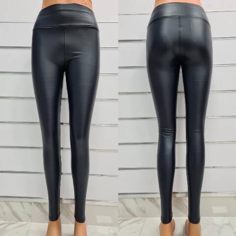 Spodnie z eko-skóry damskie 4064 1 kolor S-L