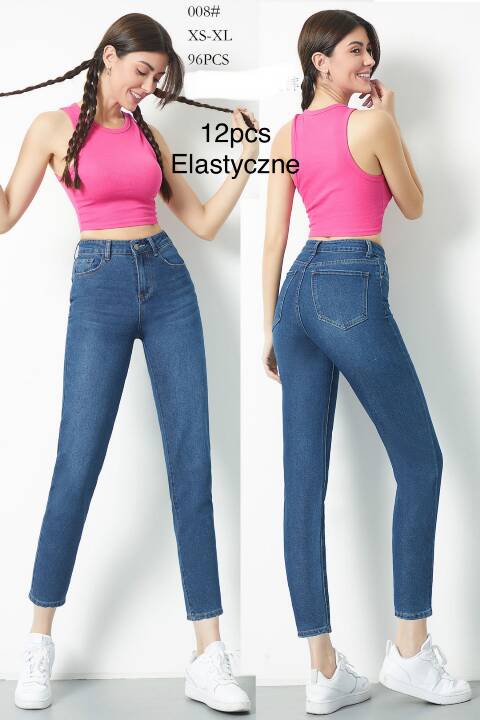 Jeansy damskie 008 1 kolor XS-XL 1