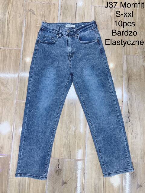 Jeansy damskie J37 1 kolor S-2XL