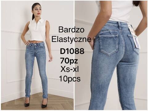 Jeansy damskie D1088 1 kolor XS-XL 1