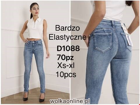 Jeansy damskie D1088 1 kolor XS-XL