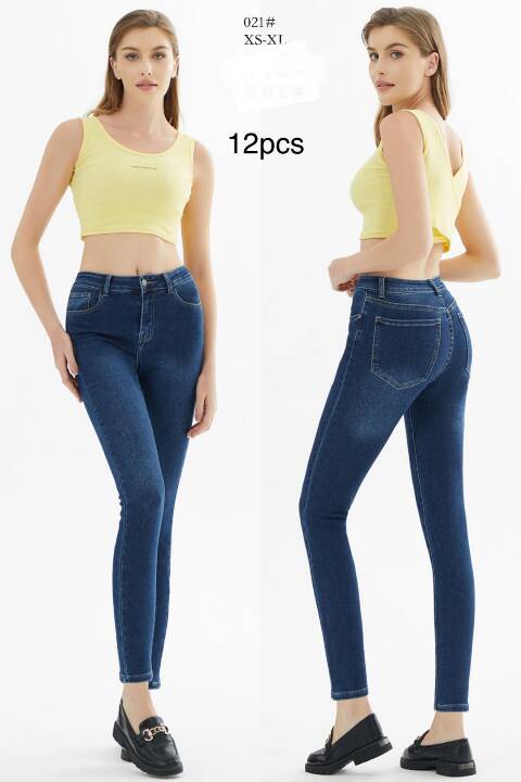 Jeansy damskie 021 1 kolor XS-XL 1