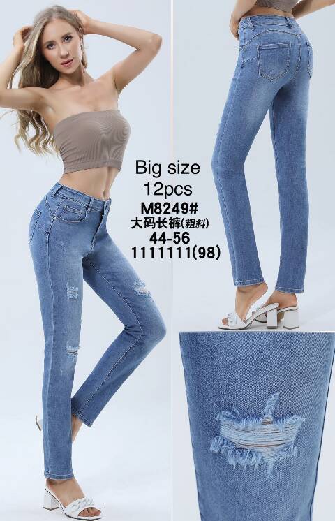 Jeansy damskie M8249 1 kolor 44-56 1