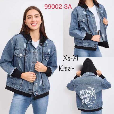 Kurtka jeansowa damskie 99002-3A 1 kolor XS-XL 1