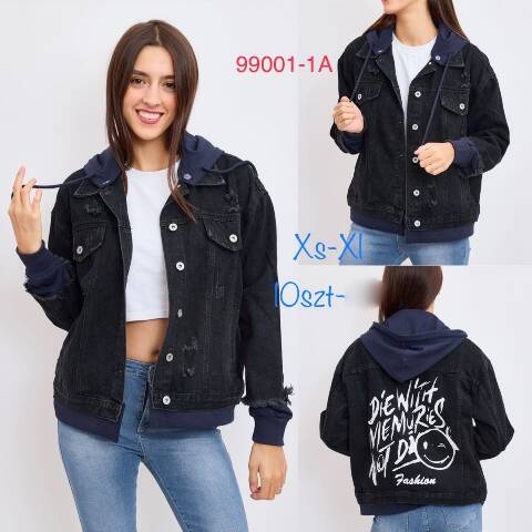 Kurtka jeansowa damskie 99001-1A 1 kolor XS-XL 1