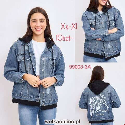 Kurtka jeansowa damskie 99003-3A 1 kolor XS-XL