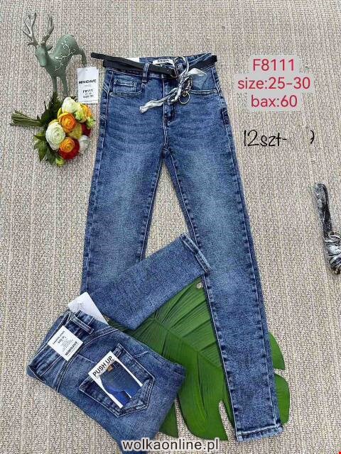 Jeansy damskie F8111 1 kolor 25-30