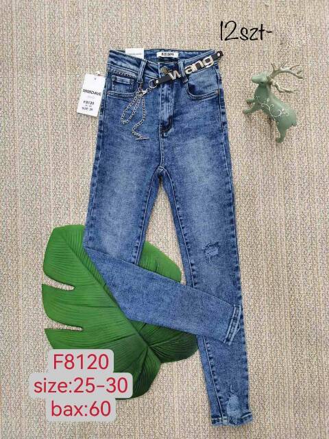 Jeansy damskie F8120 1 kolor 25-30 1