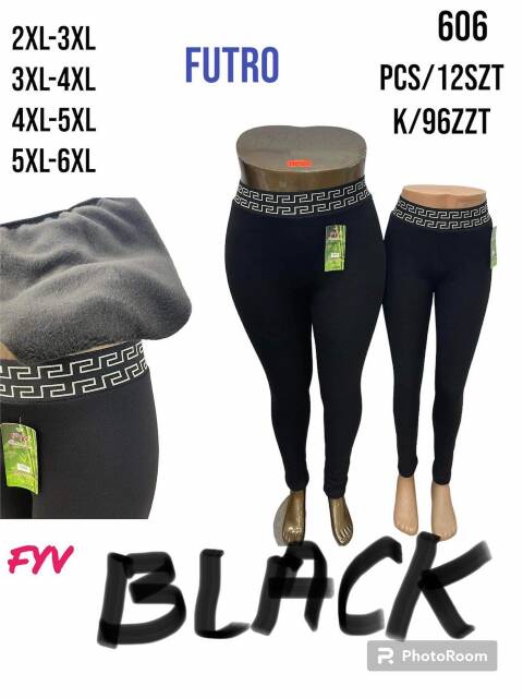 Spodnie damskie ocieplane 606 Mix kolor 2XL-6XL 1