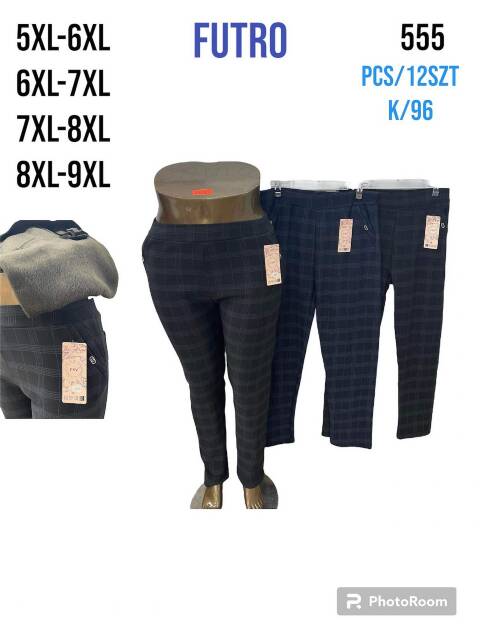 Spodnie damskie ocieplane 555 Mix kolor 5XL-9XL 1