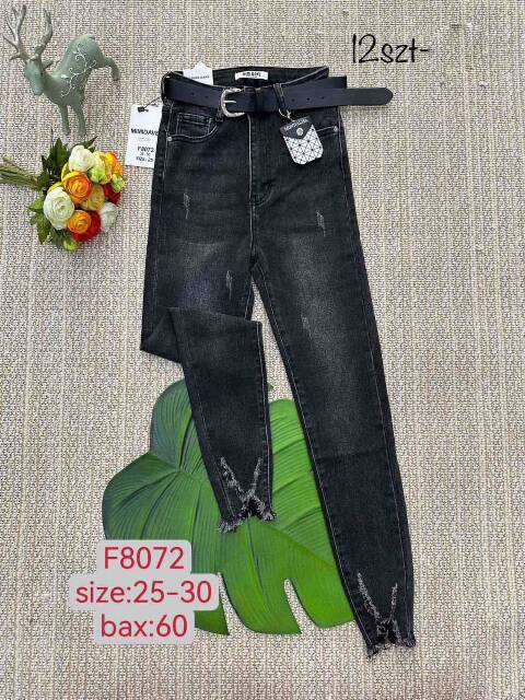 Jeansy damskie F8072 1 kolor 25-30 1