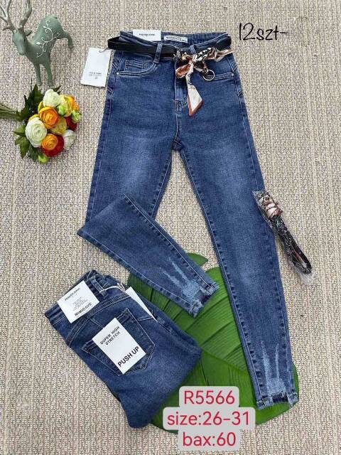 Jeansy damskie R5566 1 kolor 26-31 1