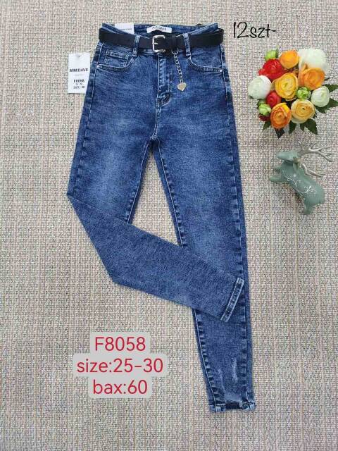 Jeansy damskie F8058 1 kolor 25-30 1