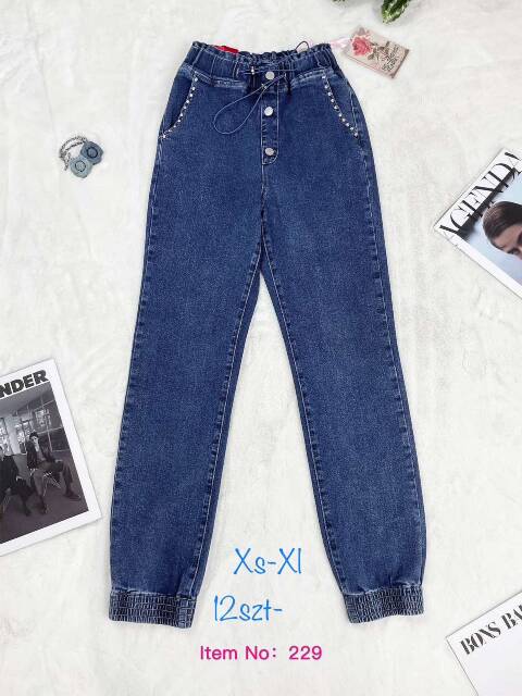 Jeansy damskie 229 1 kolor XS-XL 1