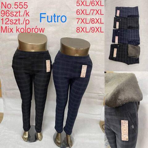 Spodnie damskie ocieplane 555 Mix kolor 5XL-9XL 1