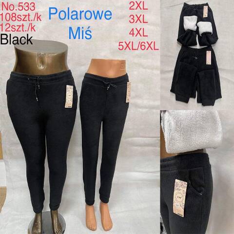 Spodnie damskie ocieplane 533 Mix kolor 2XL-6XL 1