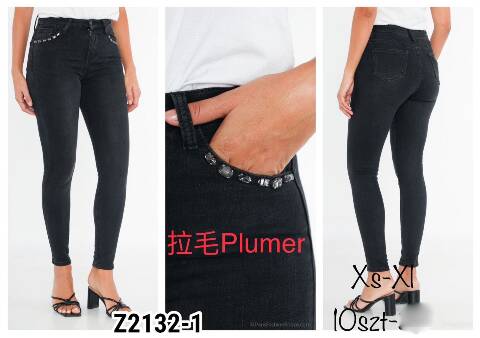 Jeansy damskie Z2132-1 1 kolor XS-XL