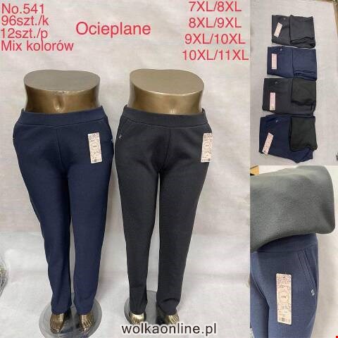 Spodnie damskie ocieplane 541 Mix kolor 7XL-11XL