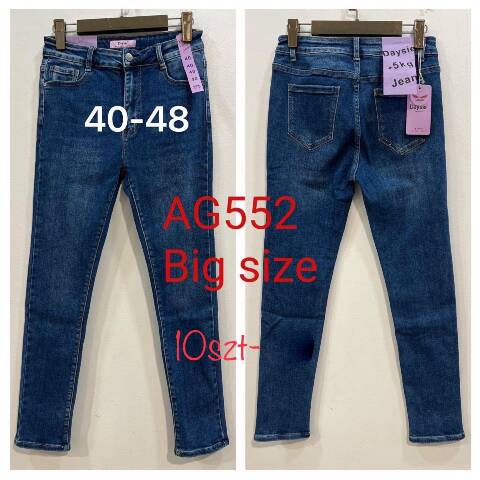 Jeansy damskie AG552 1 kolor 40-48