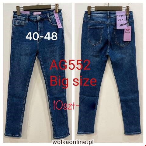 Jeansy damskie AG552 1 kolor 40-48