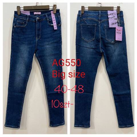 Jeansy damskie AG550 1 kolor 40-48