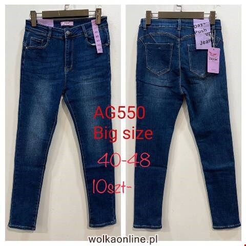 Jeansy damskie AG550 1 kolor 40-48