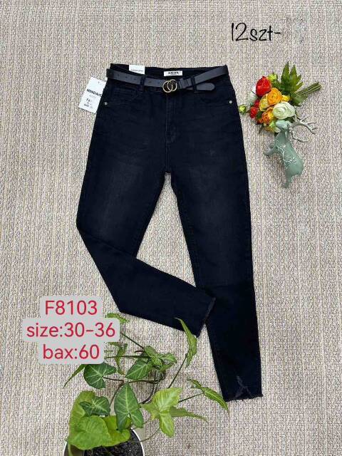 Jeansy damskie F8103 1 kolor 30-36 1