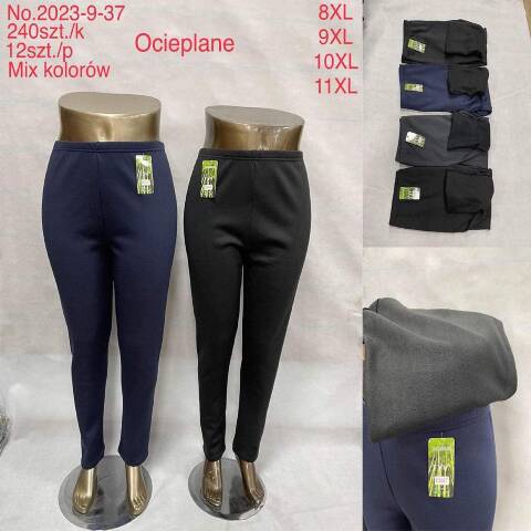 Spodnie damskie ocieplane 2023-9-37 Mix kolor 8XL-11XL 1