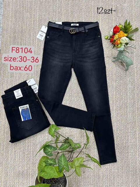 Jeansy damskie F8104 1 kolor 30-36 1