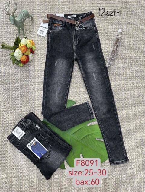Jeansy damskie F8091 1 kolor 25-30 1